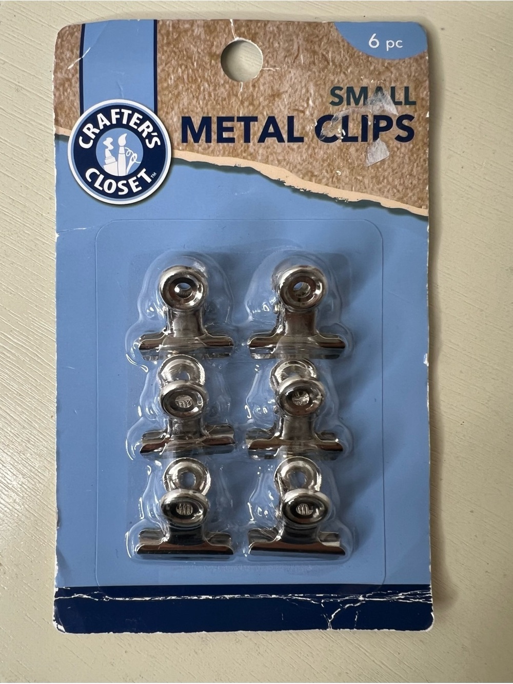 Brand New-Small Metal Clips - Set of 6